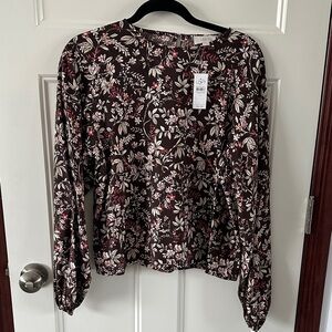 LOFT Floral Blouse